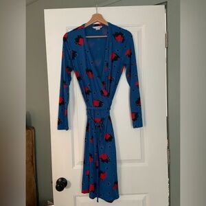 Boden jersey knit wrap dress